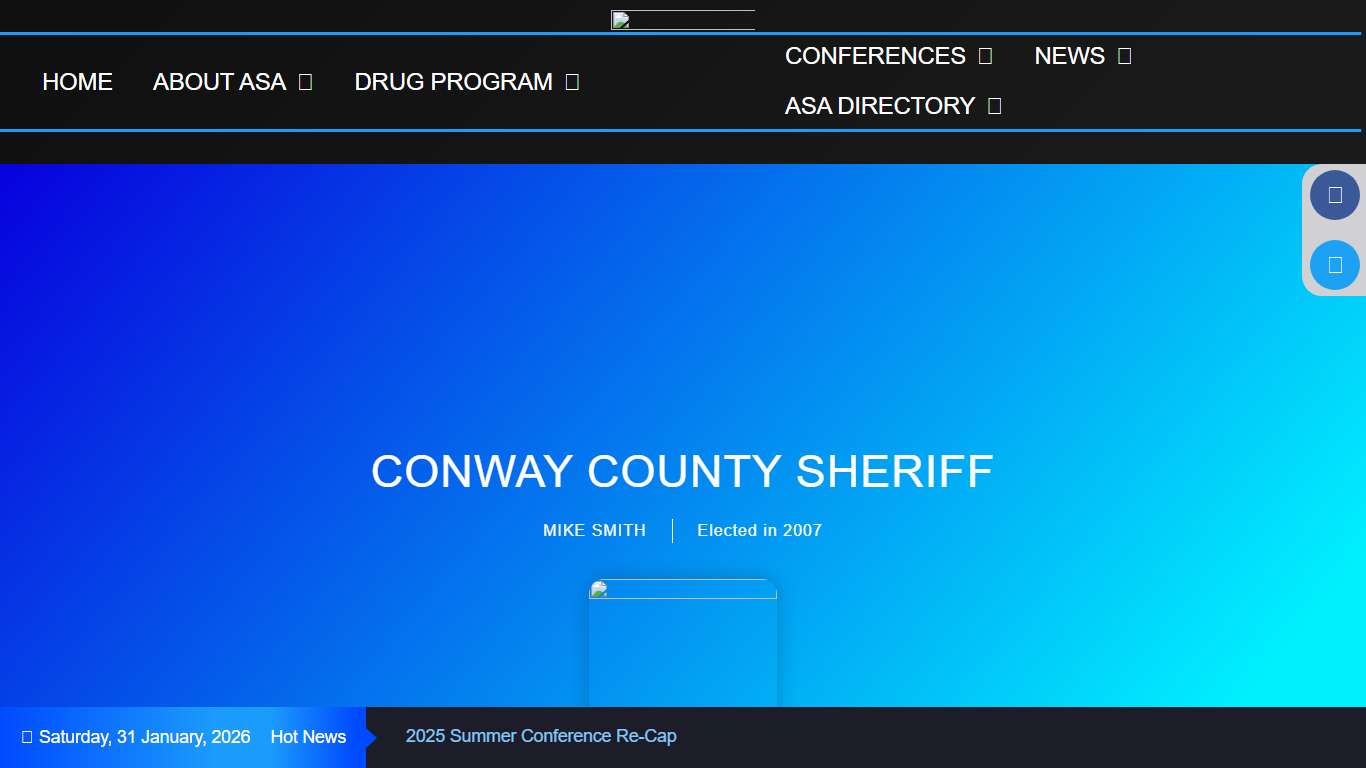 CONWAY COUNTY SHERIFF – Arkansas Sheriff Association